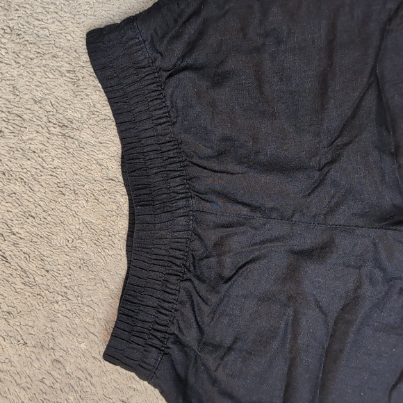 Old Navy Women's High Rise Straight leg Linen Blend Pants stretch waist … - Picture 9 of 13